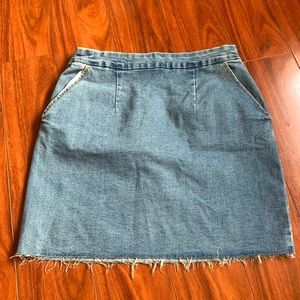Mini denim skirt
